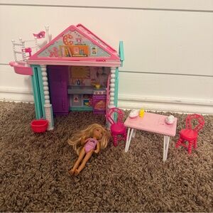 Barbie Club Chelsea Playhouse, 2-Story Dollhouse with Chelsea Doll
